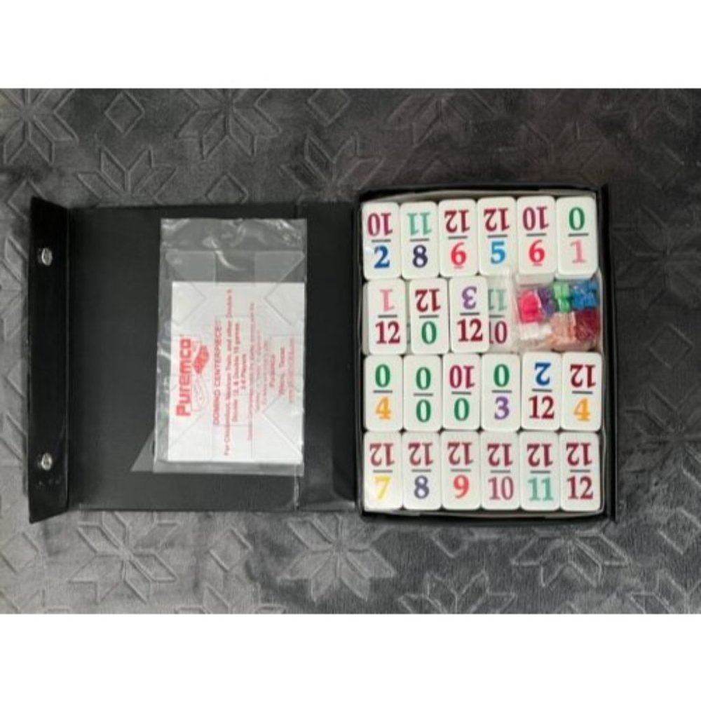 Jumbo Sized Number Dominoes Chicken Foot/Mexican Train Premium Double 12 Set